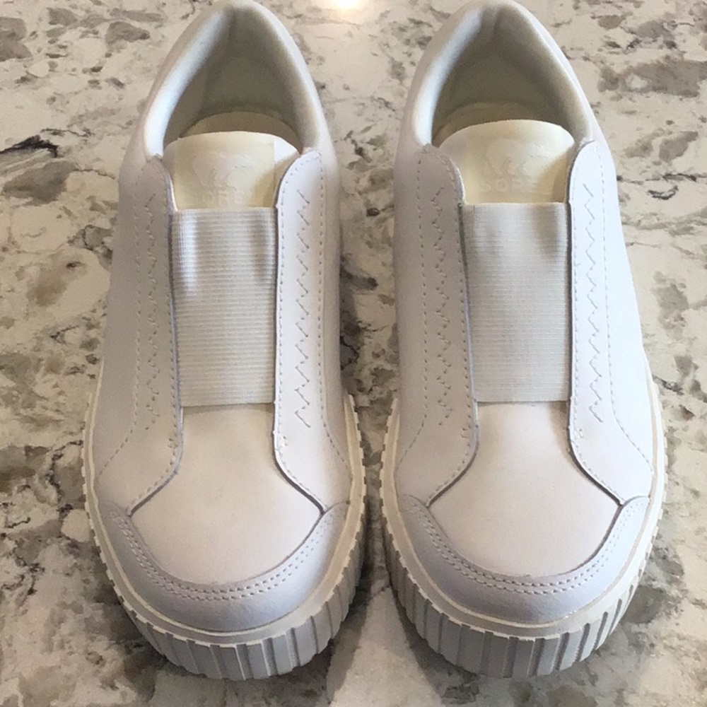Sorel White Slip-On Sneakers